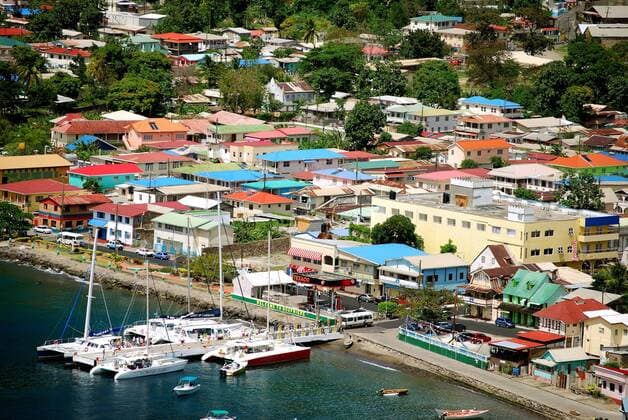 Hafen von Soufriere Town auf St. Lucia
