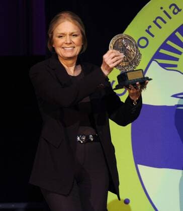 Berühmte Feministinnen, Gloria Steinem Schauspielerin Gloria Steinem (Preisträgerin Minerva Award) während der Preisverleihung anlässlich der Womens Conference in Long Beach -  - LAP2008102238