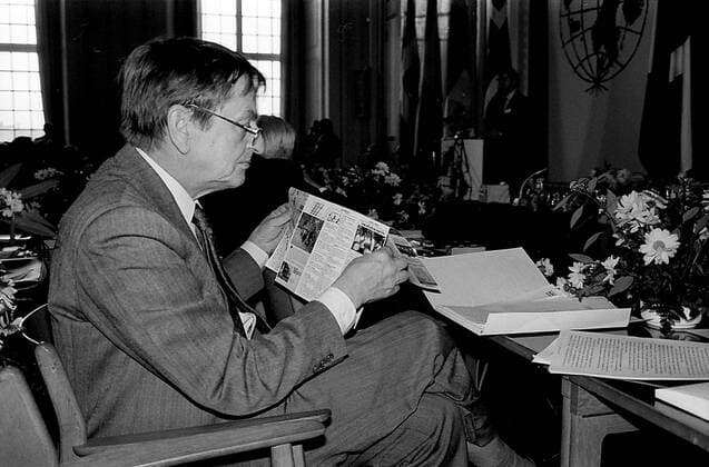 Premierminister Olof Palme (Schweden) in Stockholm