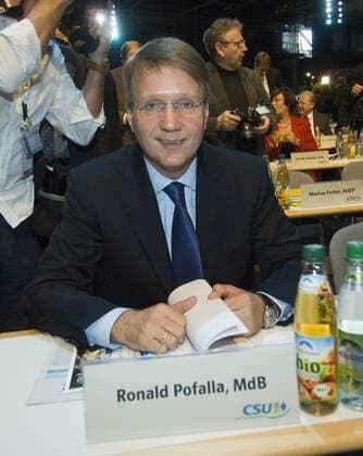 Ronald Pofalla (Deutschland CDU-Generalsekretär) während des CSU-Parteitags in München