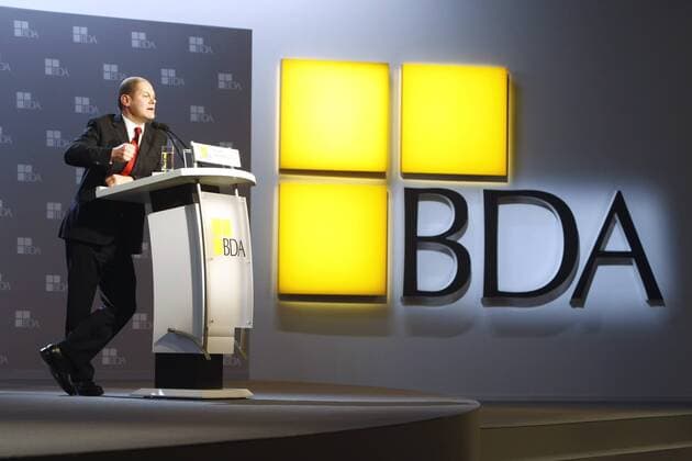 Olaf Scholz (Deutschland SPD Arbeitsminister) anlässlich des Deutschen Arbeitgebertages 2008 des BDA in Berlin