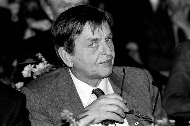 Premierminister Olof Palme (Schweden) in Stockholm 