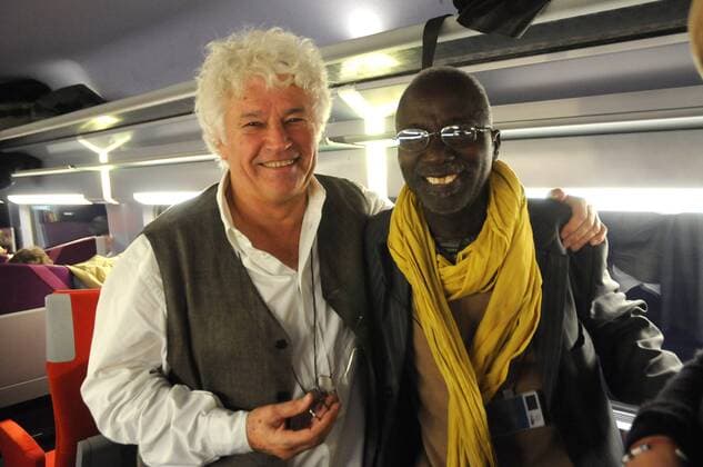 Regisseure Jean Jacques Annaud (li.) und Souleymane Cisse auf dem Weg zum - Avignon Forum - in Avignon 
