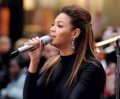 Sängerin Beyonce Knowles während eines Konzerts in New York - PPF4C