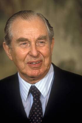 Präsident Chaim Herzog (Israel) in Bonn