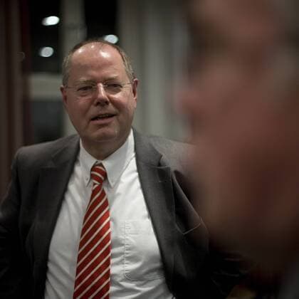 Finanzminister Peer Steinbrück (Deutschland SPD) in Berlin