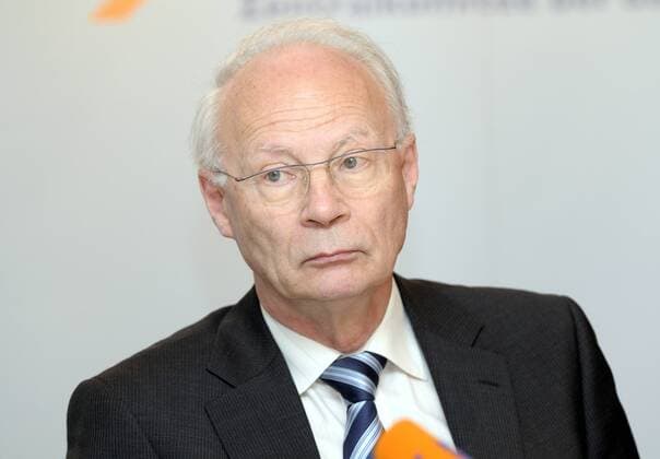 Hans Joachim Meyer (Präsident Zentralkomitee Deutsche Katholiken) anlässlich eines Pressetermins in Bonn