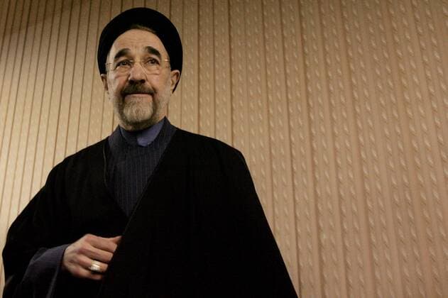 Präsidentschaftskandidat Mohammad Khatami (Iran) in Teheran - (IRN20090208103)