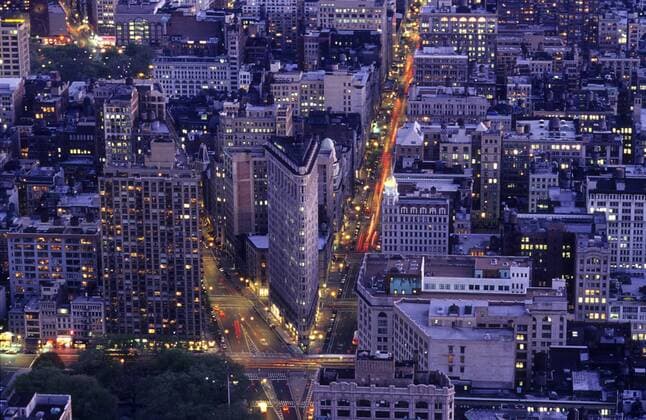  Flatiron Building mit Broadway und Fifth Avenue - New York City (ibldob01056328)
