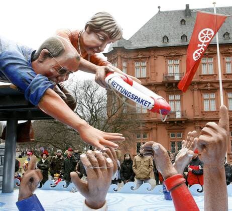 Rosenmontagsumzug anlässlich des Karnevals in Mainz