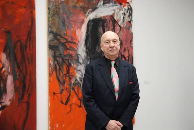 Maler Georg Baselitz anlässlich der Ausstellung - Gemälde und Skulpturen 1960 bis 2008 - im Museum der Moderne in Salzburg