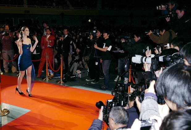 Schauspielerin Emmy Rossum anlässlich der Filmpremiere von - Dragonball Evolution - in Tokio  - (TKP2009031018)