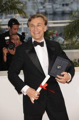 Schauspieler Christoph Waltz mit dem Darstellerpreis für - Inglourious Basterds - auf den 62. Internationalen Filmfestspielen in Cannes - 