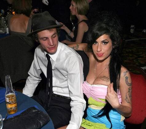 Sängerin Amy Winehouse neben ihrem Freund Blake Fielder-Civil (Sänger) anlässlich der - The National Mercury Prize Albums of the Year Show 2007 - in London -  (JMA020946)