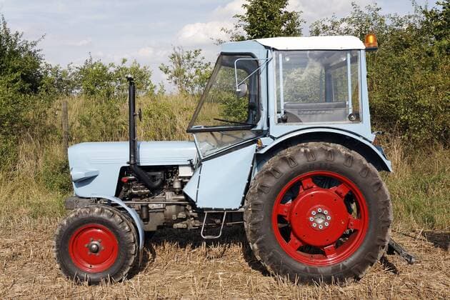 Renovierter Oldtimer-Trecker Marke Eicher, Angermunder Treckerfreunde, Düsseldorf, Nordrhein-Westfalen, Deutschland, Europa iblkas00921110