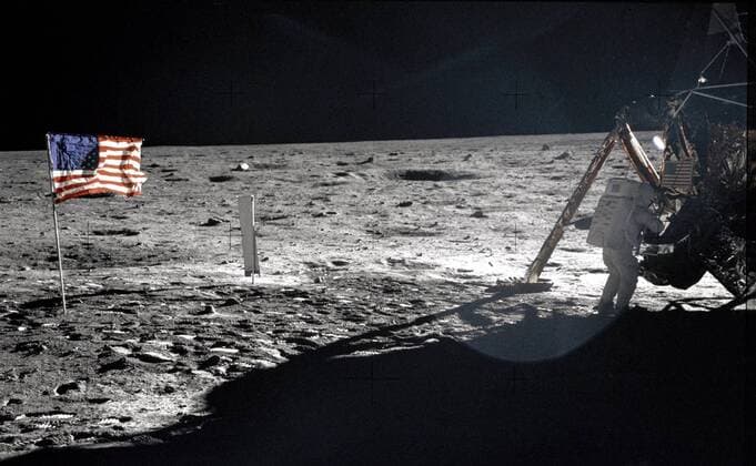 IMAGO History, Mondlandung der Apollo 11 am 20.07.1969 Astronaut Neil Armstrong (USA) auf dem Mond - Mondlandung der Apollo 11  WAX20090602714