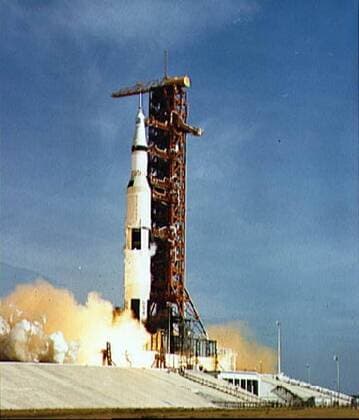 IMAGO History, Mondlandung der Apollo 11 am 20.07.1969 Rakete Saturn V startet - Beginn der Apollo 11 Mission am Kennedy Space Center, Florida  WAX20090602725