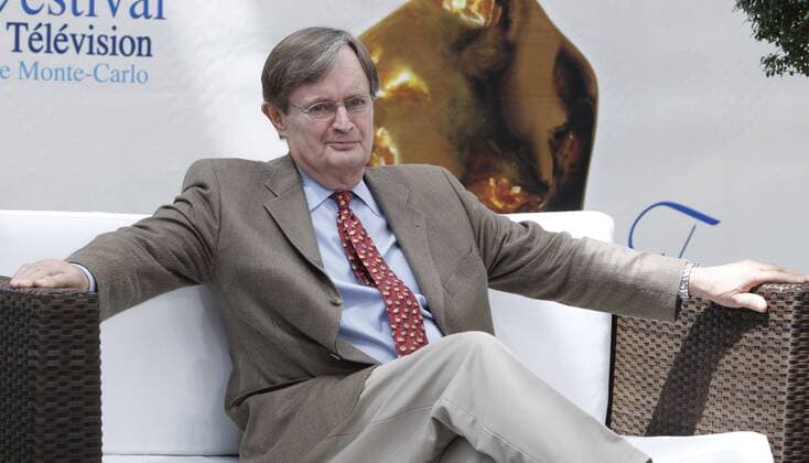 Schauspieler David McCallum während eines Pressetermins zur Fernsehserie - Navy NCIS: Naval Criminal Investigative Service - im Rahmen des 49. Monte Carlo Television Festivals in Monte Carlo  (mco20090610773)