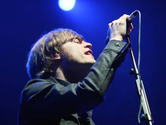 Sänger Björn Dixgard (Mando Diao) anlässlich des Festivals - Rock im Park - in Nürnberg
