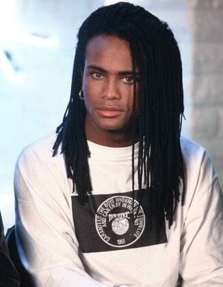 Sänger Rob Pilatus (Milli Vanilli) während eines Konzerts der TV-Sendung - Formel Eins - in München