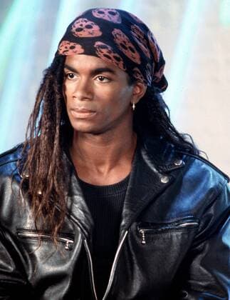 Sänger Fab Morvan (Milli Vanilli) während eines Konzerts der TV-Sendung - Formel Eins - in München