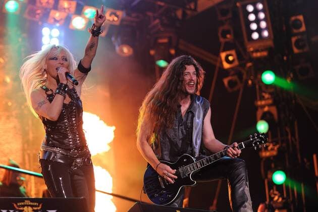 Sängerin Doro Pesch (Doro) anlässlich eines Konzertes beim Wacken-Open-Air in Wacken