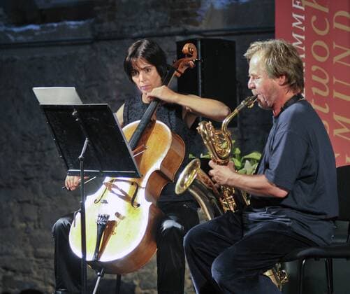 Musiker Renald und Margarethe Deppe während der Salzkammergut Festspiele in Gmunden
