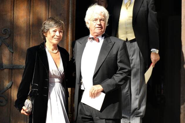 Antoing, Belgium, September 5, 2009, wedding at the church of the Prince de Ligne Edouard Lamoral Rodolphe de Ligne la Tremoille and the actress Isabella Orsini. Jean Jacques Annaud. 