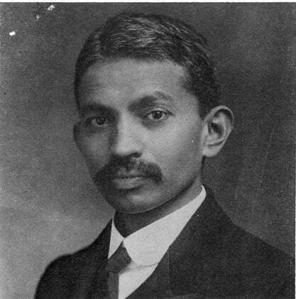 IMAGO ICONS: Mahatma Gandhi Aug 17, 1910; De Aar, South Africa; MAHATMA GANDHI (1869-1948) as a young man shortly after his return from South Africa. De Aar South Africa  - ZUMAk09