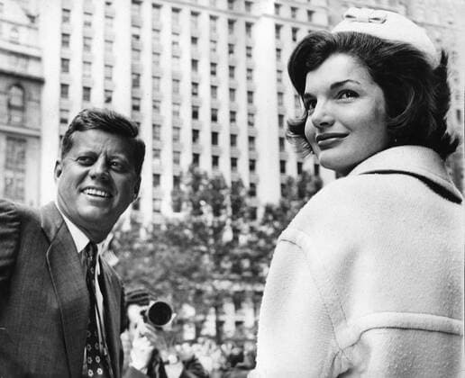 Oct 12, 1961; New York, NY, USA; President JOHN F. KENNEDY with First Lady JACKIE KENNEDY at a Broadway Ticker Tape Parade for President Kennedy. File Photo Date Unknown. New York USA  - ZUMAk09
