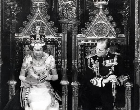 Nov 01, 1978 - London, England, UK - The elder daughter of King George VI and Queen Elizabeth, ELIZABETH WINDSOR (named Elizabeth II) became Queen at the age of 25, and has reigned through more than five decades of enormous social change and development. For more than 50 years, during a period of great social change, The Queen has carried out her political duties as Head of State, the ceremonial responsibilities of the Sovereign and an unprecedented programme of visits in the United Kingdom, Commonwealth and overseas. PICTURED: PRINCESS ELIZABETH and PRINCE PHILIP opening a parliament session. London UK  - ZUMAk09
