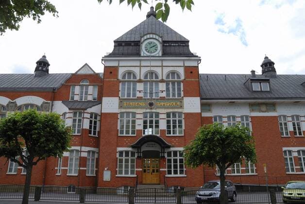 Statens Samskola, hier ging Astrid Lingren zur Schule, Schweden, Smaland, Vimmerby Statens Samskola, Astrid Lindgrens coeducational school , Sweden, Smaland, Vimmerby BLWS172730