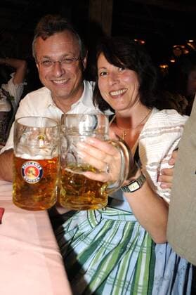 München 24.09.09 Oktoberfest Käferzelt Staatsminister Siegfried Elisabeth Schneider