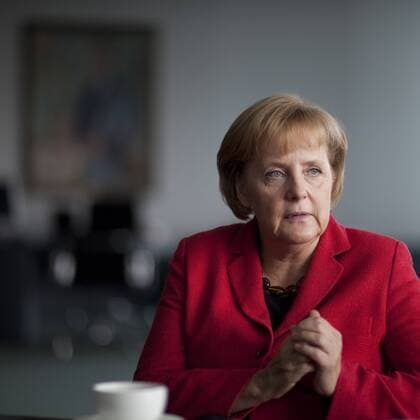 Deutschland, Berlin, Bundeskanzleramt, Interview mit Bundeskanzlerin Angela Merkel, 22.09.2009