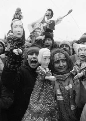 Velvet Revolution, Prague - Czechoslovakia, November 26th, 1989. Over half a milion Prague citizens and people from every corner of the republic came to Letna Plains to support the politics of the Civic Forum - Obcanske Forum - and Vaclav Havel who is soon to become the first democratic president since the Communist takeover in 1948. 