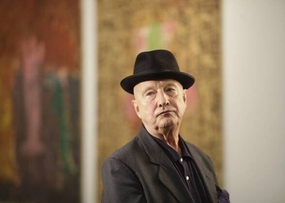 Künstler Georg Baselitz in Dresden
