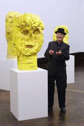 Künstler Georg Baselitz während der Vernissage zu seiner Ausstellung - Georg Baselitz. Dresdner Frauen - in Dresden