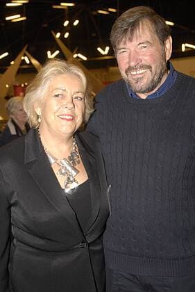 COPENHAGEN DENMARK Susan Moody british writer author and step mother of danish crown princess Mary of Denmark and her husband John Donaldson professor and father of danish Crown princess Mary at Copenhagen Book fair 2009 