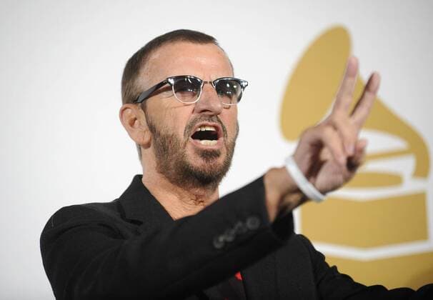 Ringo Starr poses backstage at the GRAMMY Nomination Concert Live in Los Angeles on December 2, 2009.  LAP20091202102