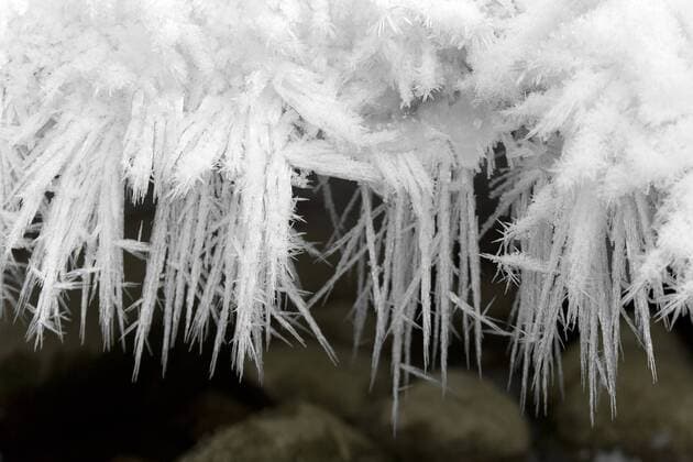  Feine Eiskristalle, Raureifkristalle ibxmer01343923