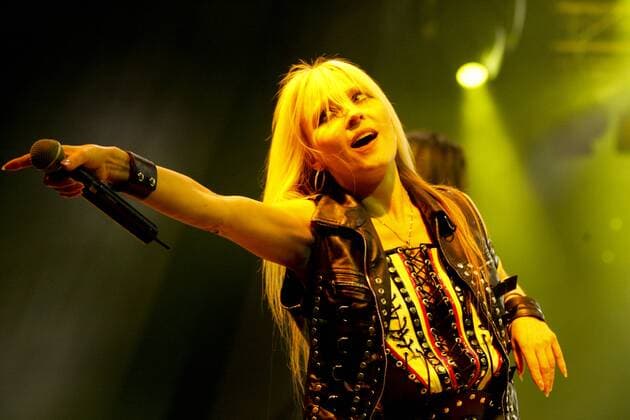  Die deutsche Metal-Sängerin Dorothee Pesch oder einfach Doro live beim Openquer in Zell, Luzern, Schweiz iblguo01444680