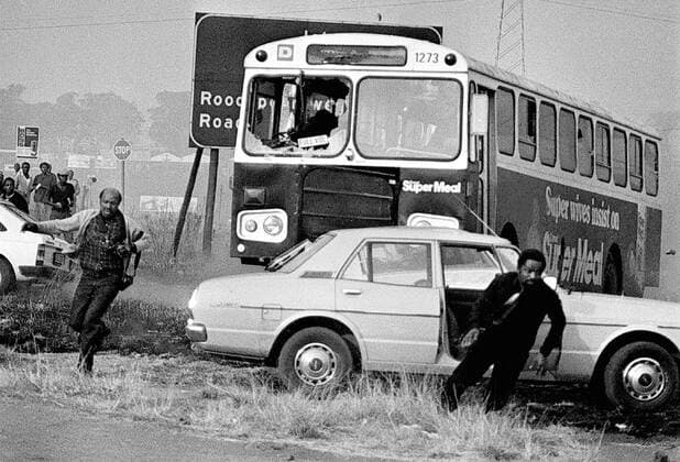 South Africa. Apartheid. On 16 June 1976 high-school students in Soweto, South Africa, protested for better education. Police fired teargas and live bullets into the marching crowd killing innocent people and ignited what is known as The Soweto Uprising , the bloodiest episode of riots between police and protesters since the 1960 s. Gallo104019