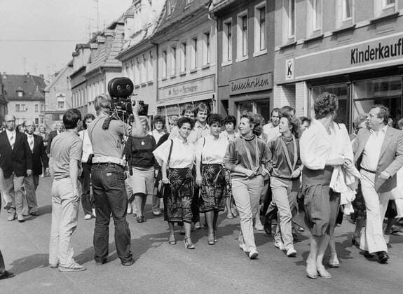 Zwillingstreffen in Werdau, Sachsen, DDR, Deutschland, Europa, ca. 1984 iblnit01473777