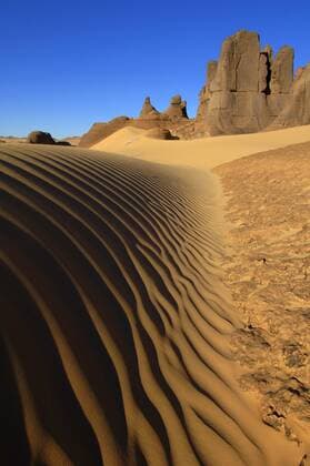 Wuestenlandschaft, Algerien, Tin Akascheker desert landscape, Algeria, Tin Akascheker BLWS200147