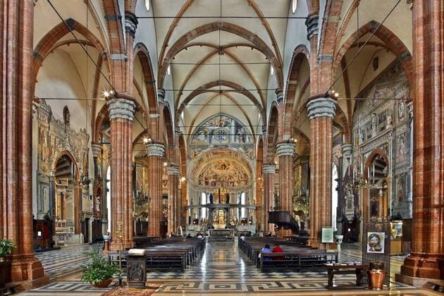 Dom Santa Maria Matricolare, Innenansicht, Italien, Veneto, Verona Santa Maria Matricolare, interior view, Italy, Veneto, Verona BLWS230274