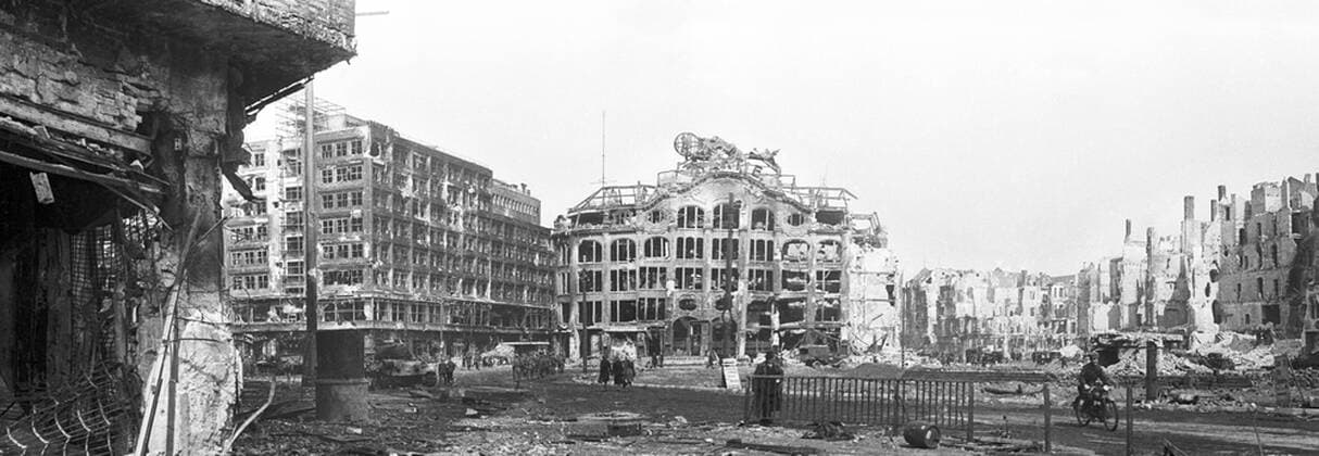 Germany. At the Alexanderplatz in Berlin in May of 1945.  TASS_476405
