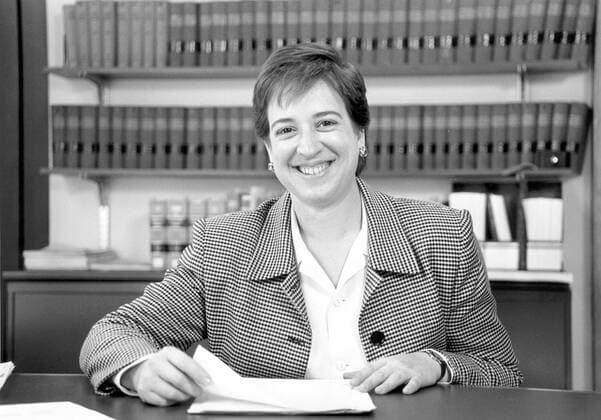 Solicitor General Elena Kagan is seen at the University of Chicago Law School where she was an assistant professor in 1993. On May 10, 2010, U.S. President Barack Obama nominated Kagan to the U.S. Supreme Court to replace retiring Justice John Paul Stevens.  WAX20100512717