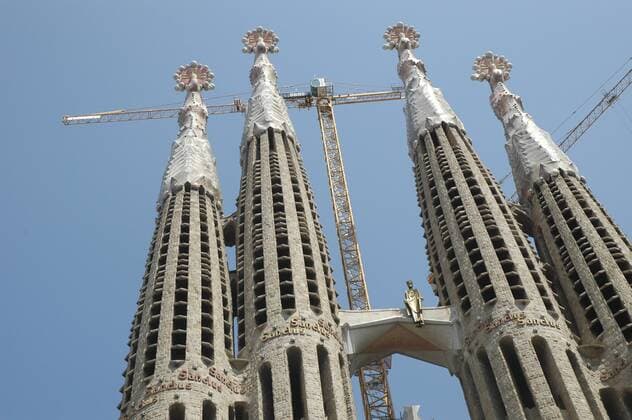 La Segrada Familia, Barcelona, Spain, Europe. 