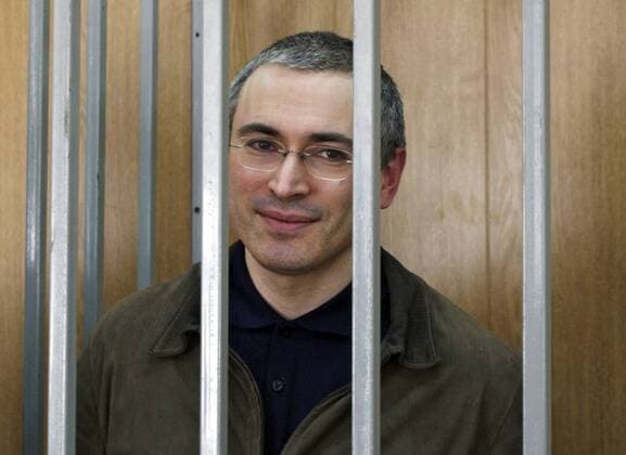 ITAR-TASS47. MOSCOW, RUSSIA. MAY 16. The ex-head of the YUKOS Company Mikhail Khodorkovsky in Moscow s Meshchansky Court when announcing of the sentence on Khodorkovsky-Lebedev case started.  157837