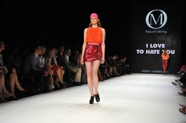 Barbara Meier bei der Modenschau von Designer Marcel Ostertag am 7.7.2010 im Rahmen der Mercedes Benz Fashion Week Berlin Spring Summer 2011 